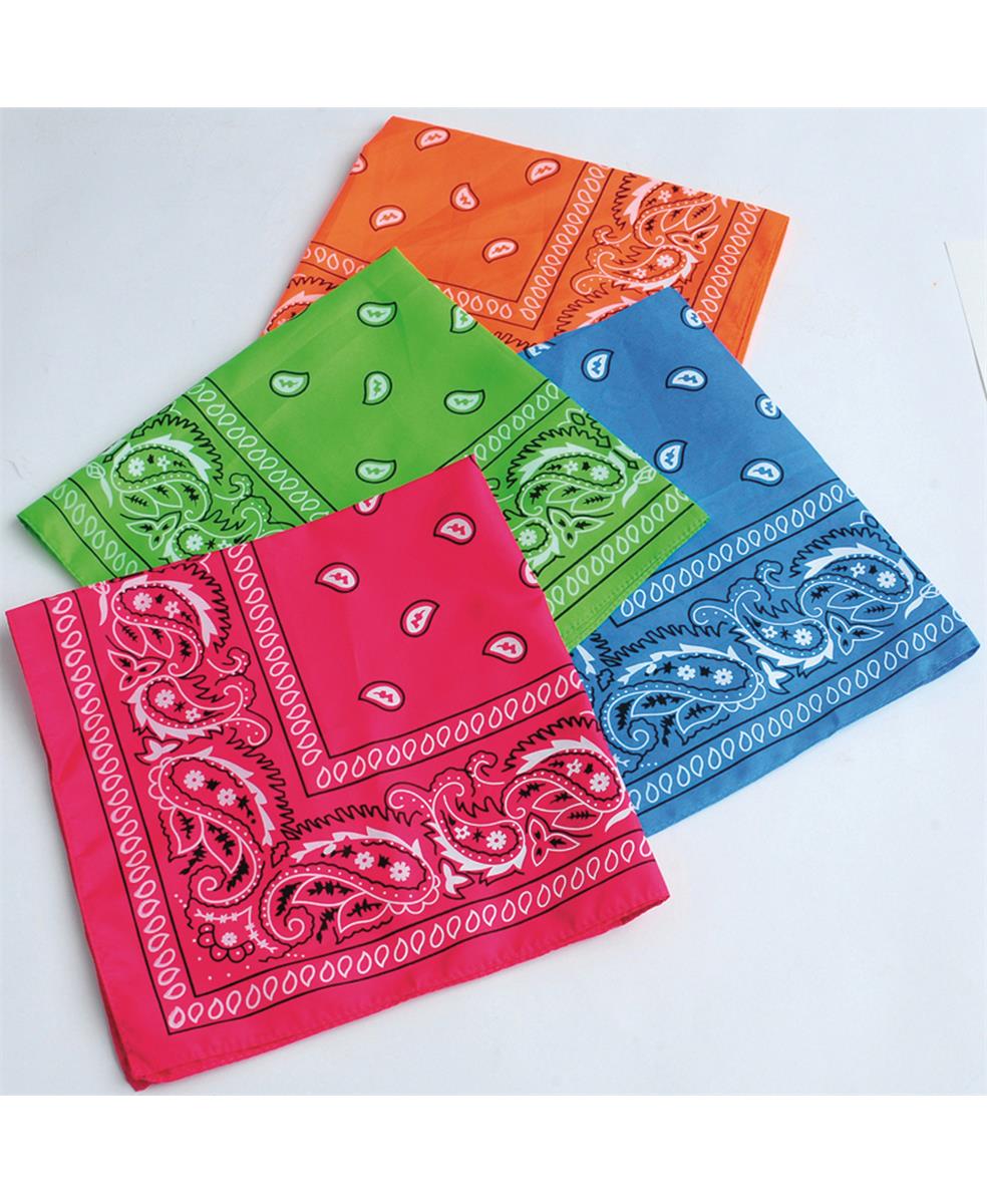 Neon Bandanas Assorted (12)