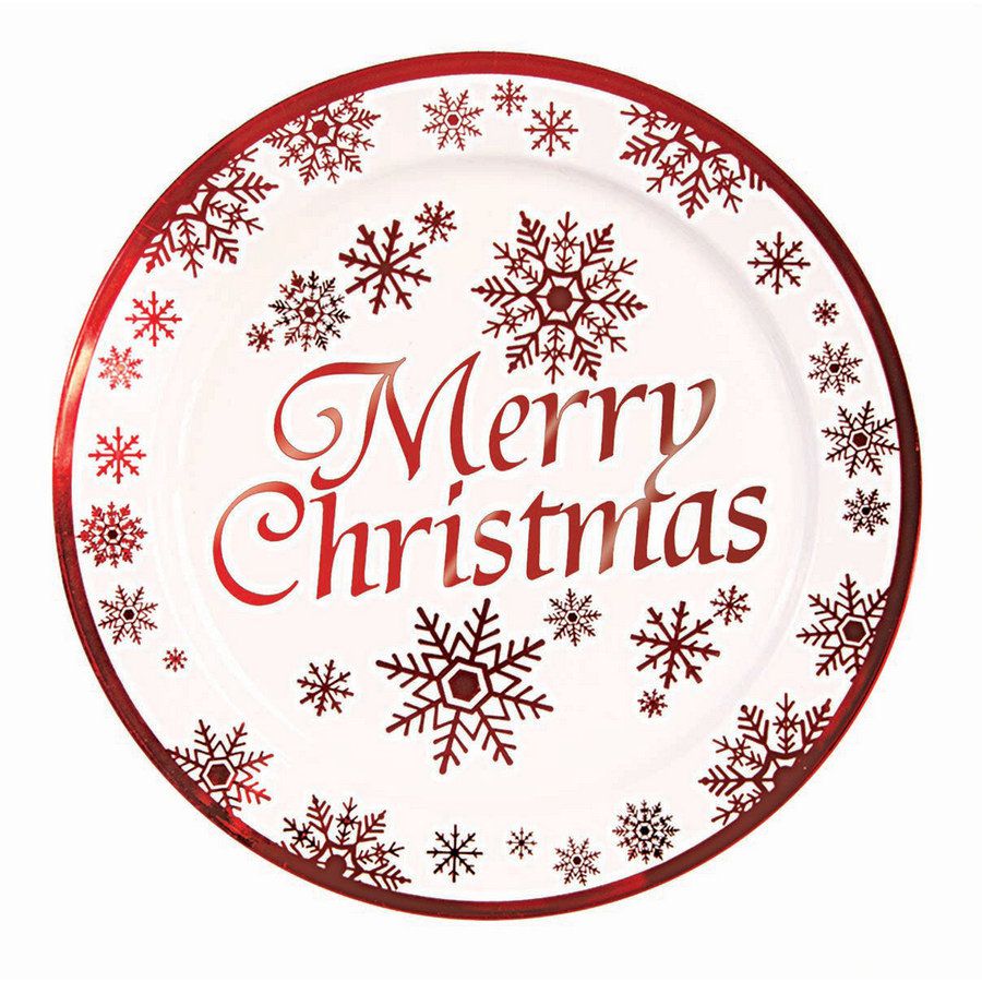 Merry Christmas 10.25" Dinner Plate (10)