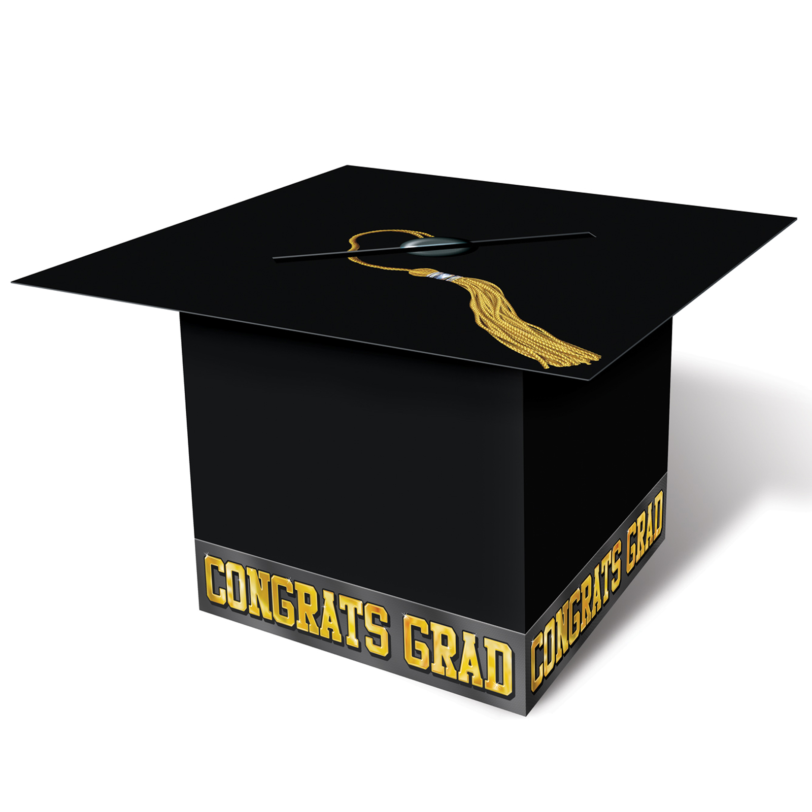 Grad Cap Black Graduation Card Box