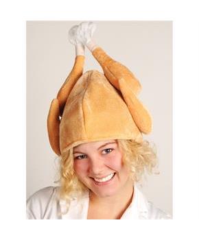 Plush Turkey Hat Adult