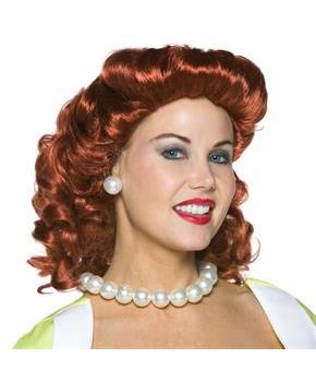 Vintage Housewife Wig - Red