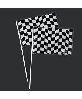 Racing Flags Black And White Check
