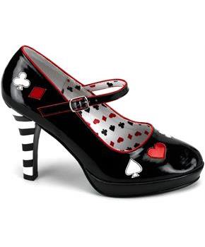 Sexy Queen of Hearts Adult Shoes