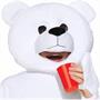 Polar Bear Plush Economy Mascot Adult Costume