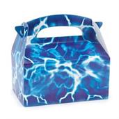 Blue Lightning Empty Favor Boxes