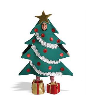 Christmas Tree with Shoe Boxes Adult Costume - L/XL