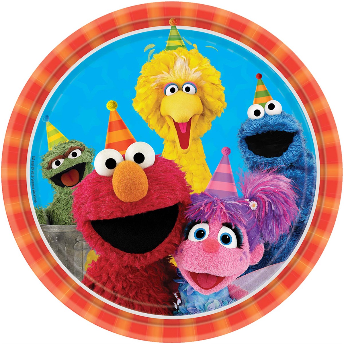 Sesame Street 2 9" Round Dinner Plates (8)