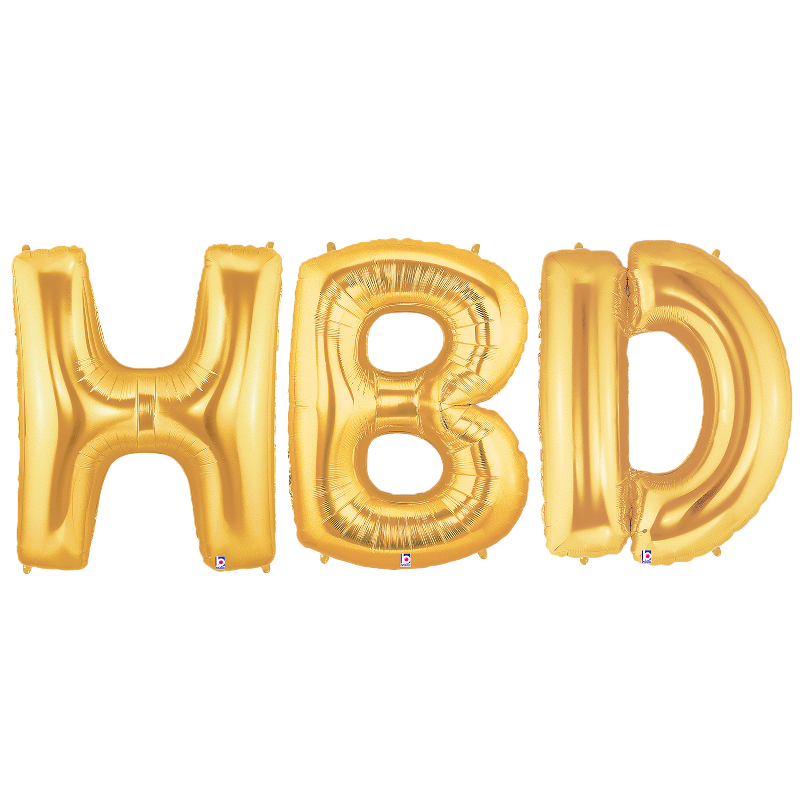 Jumbo Gold Foil BalloonsHBD
