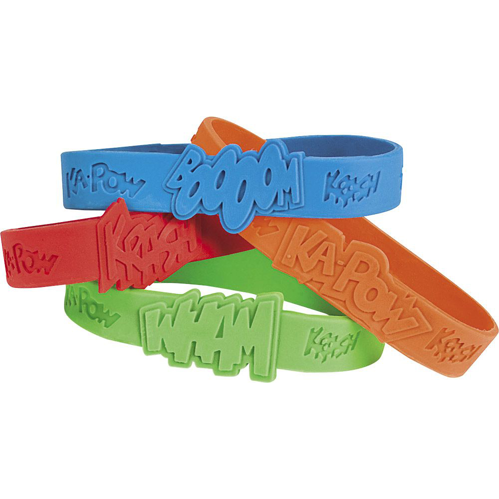 Superhero Rubber Bracelet Favors (24)