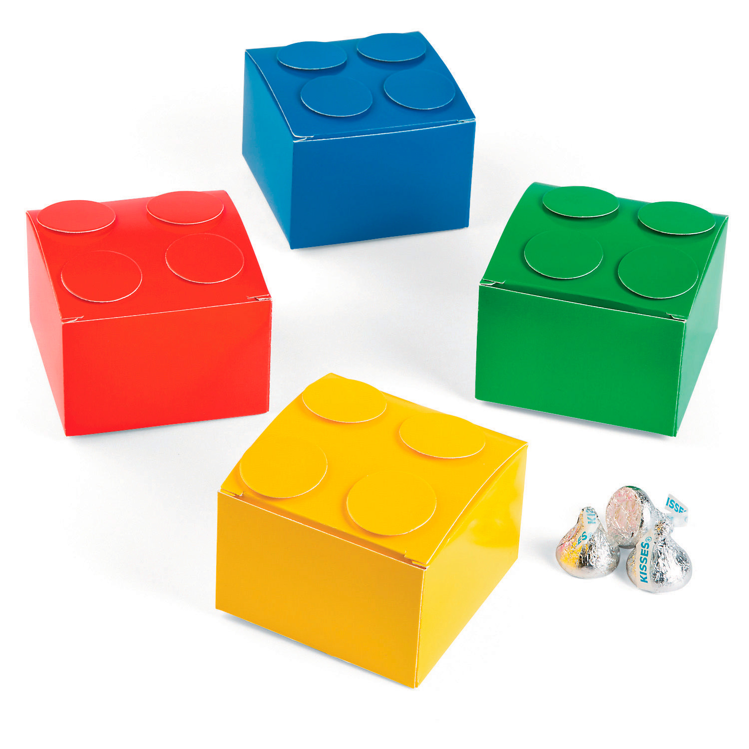 Color Brick Party Favor Boxes (12)