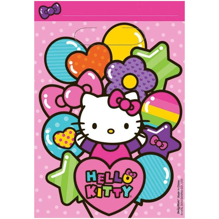 Hello Kitty Rainbow Loot Favor Bags (8 Count)