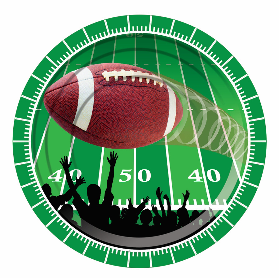 Football Party Dessert Plates(8)