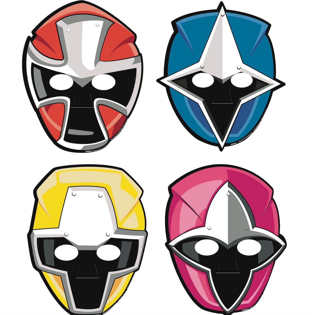 Power Rangers Ninja Steel Paper Masks(8)