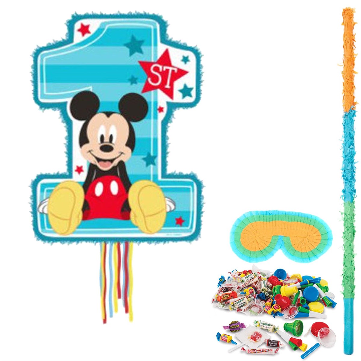 Mickey Mouse 1st Birthday Pinata Kit Partybell Com