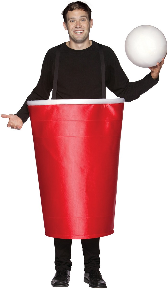 Beer Pong Cup Adult Costume - PartyBell.com