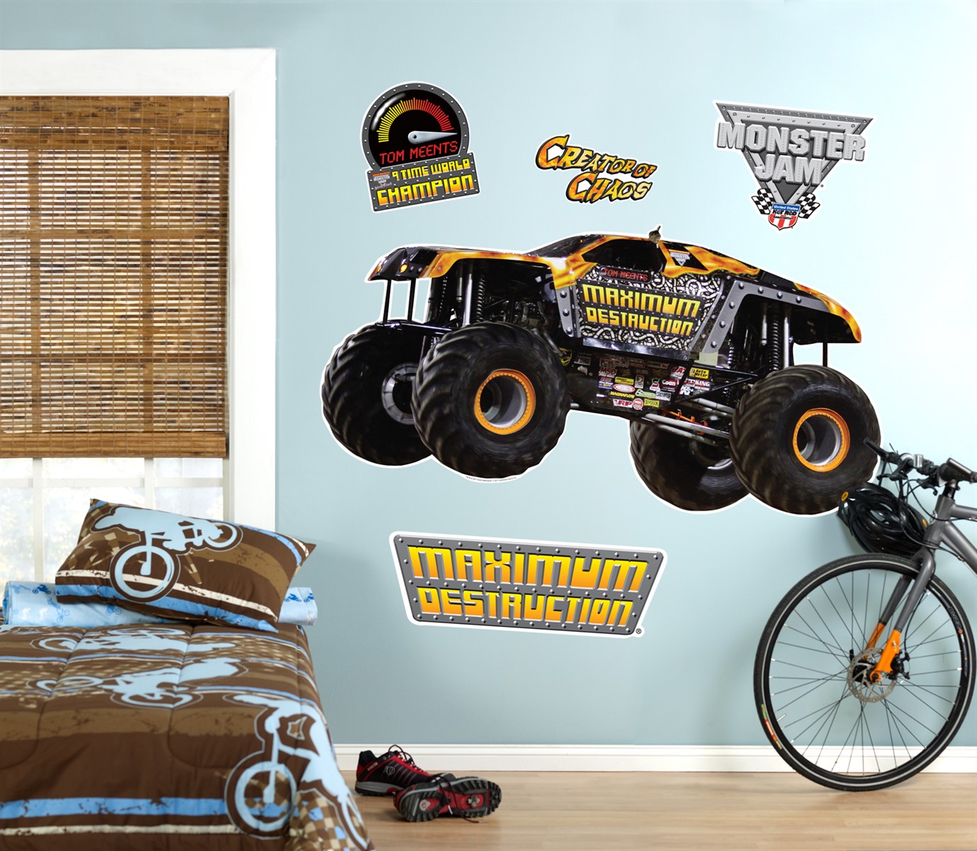 Monster Jam Maximum Destruction Giant Wall Decal