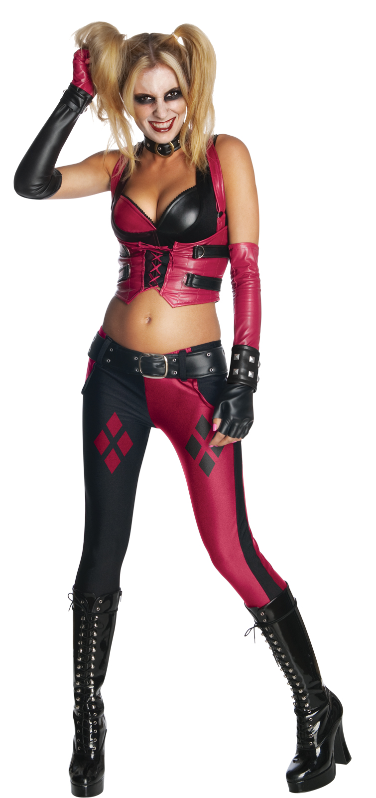 Official Ladies Suicide Squad 2 II DELUXE HARLEY QUINN Fancy Dress Costume  Adult 