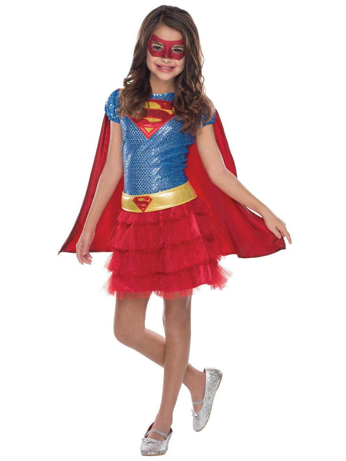 Supergirl Sequin Child Costume - PartyBell.com