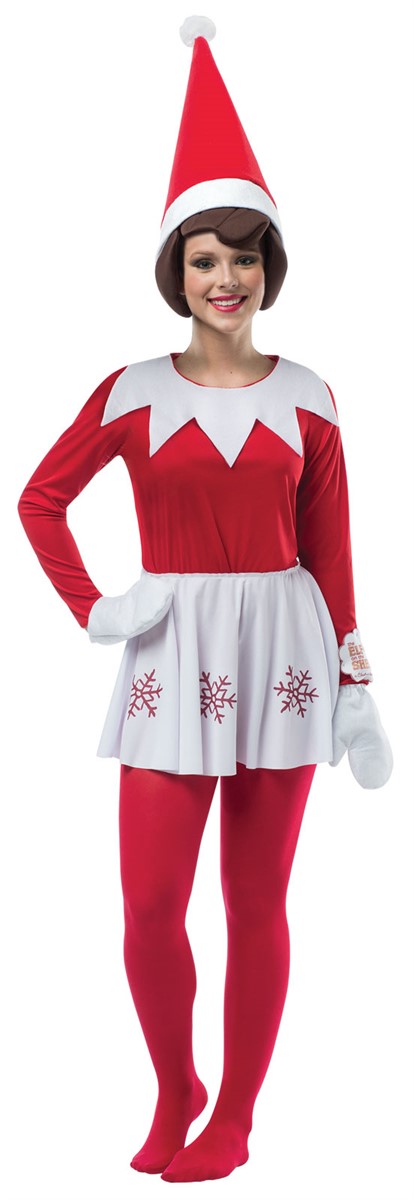 Elf on the Shelf Dress Adult Costume OneSize