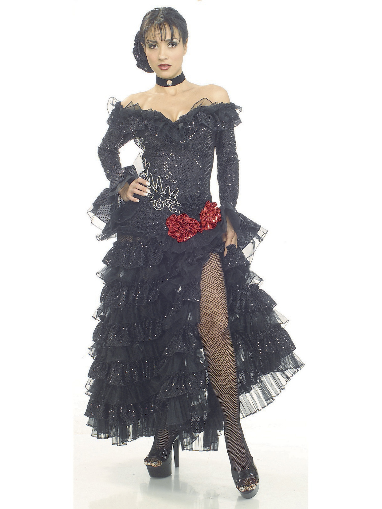 Senorita Black Adult Costume - PartyBell.com