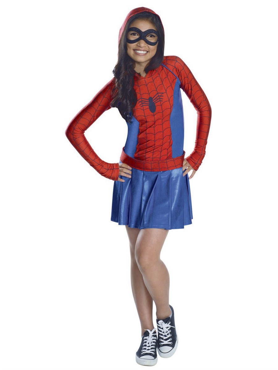 SpiderGirl Hooded Dress Child Costume