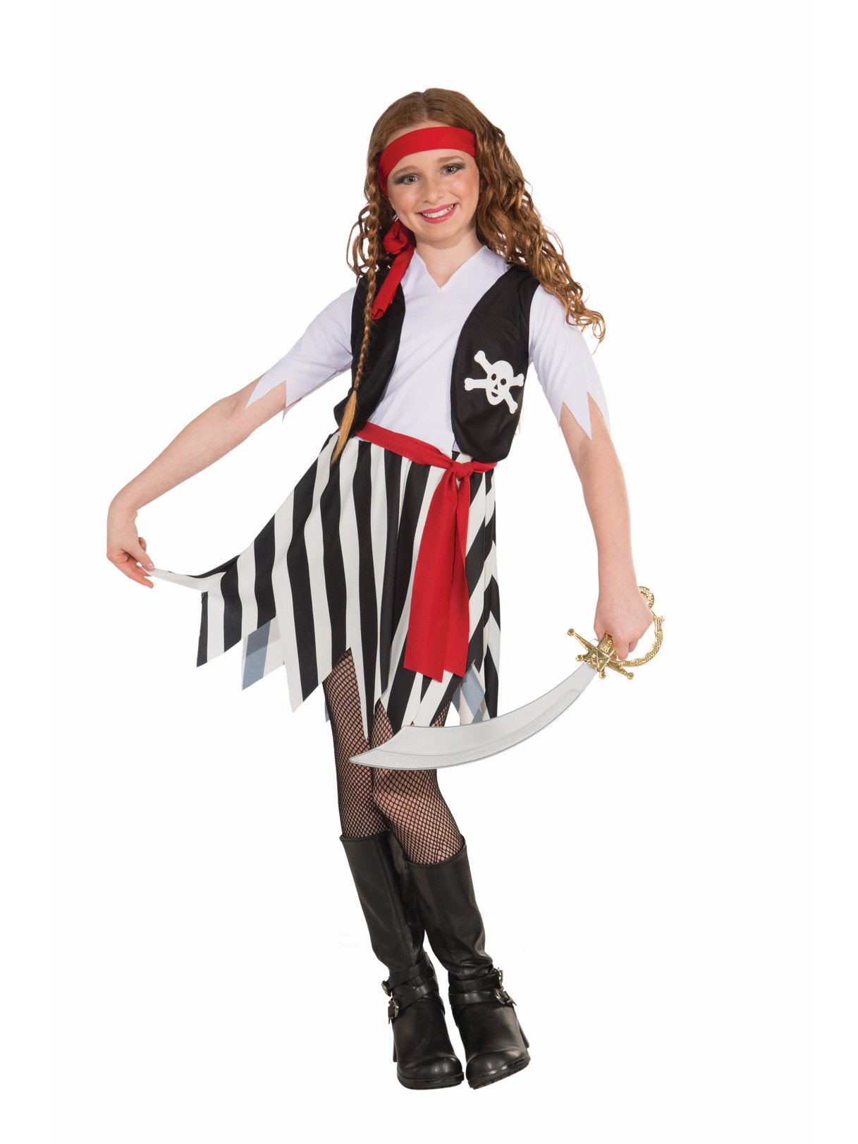 Girls Buccaneer Costume - PartyBell.com