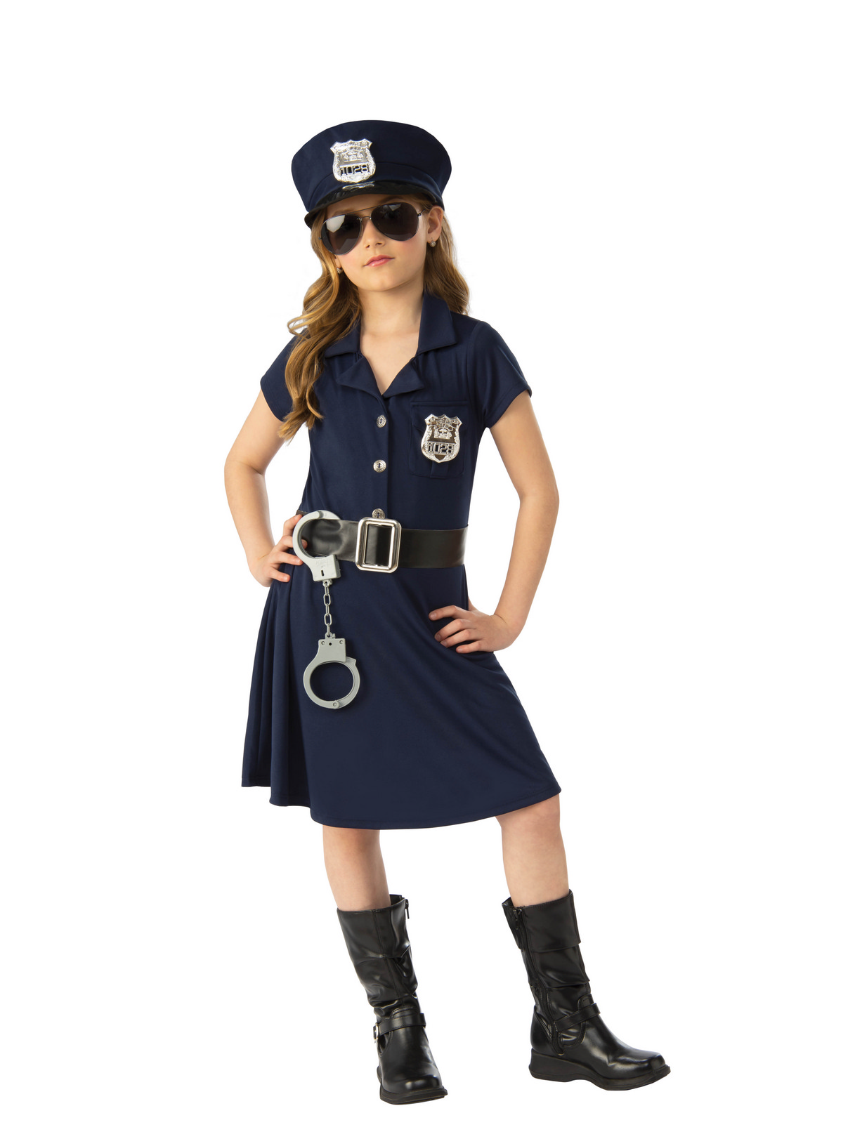 Girl Police Officer Costume - PartyBell.com