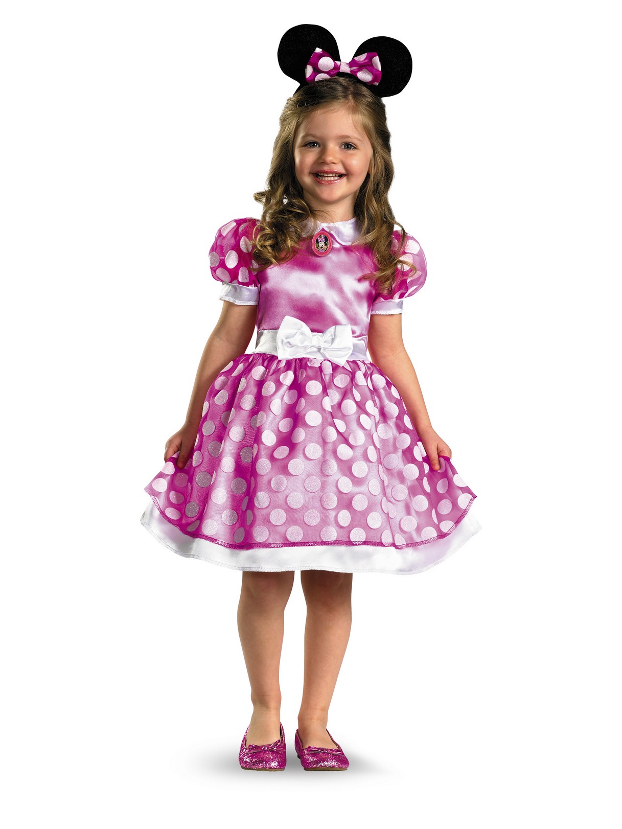 Pink Minnie Mouse Classic Toddler Costume - PartyBell.com