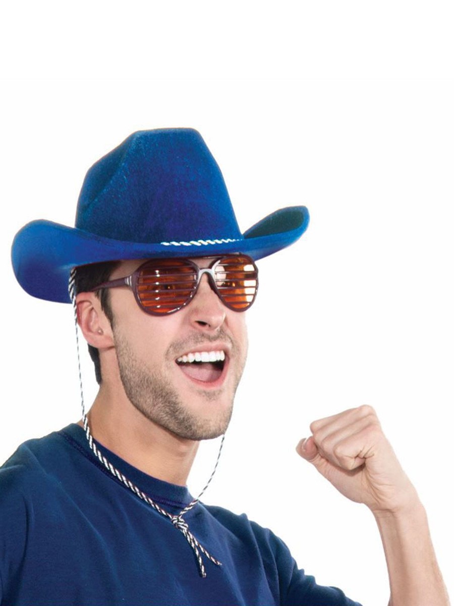 Deluxe Blue Cowboy Hat