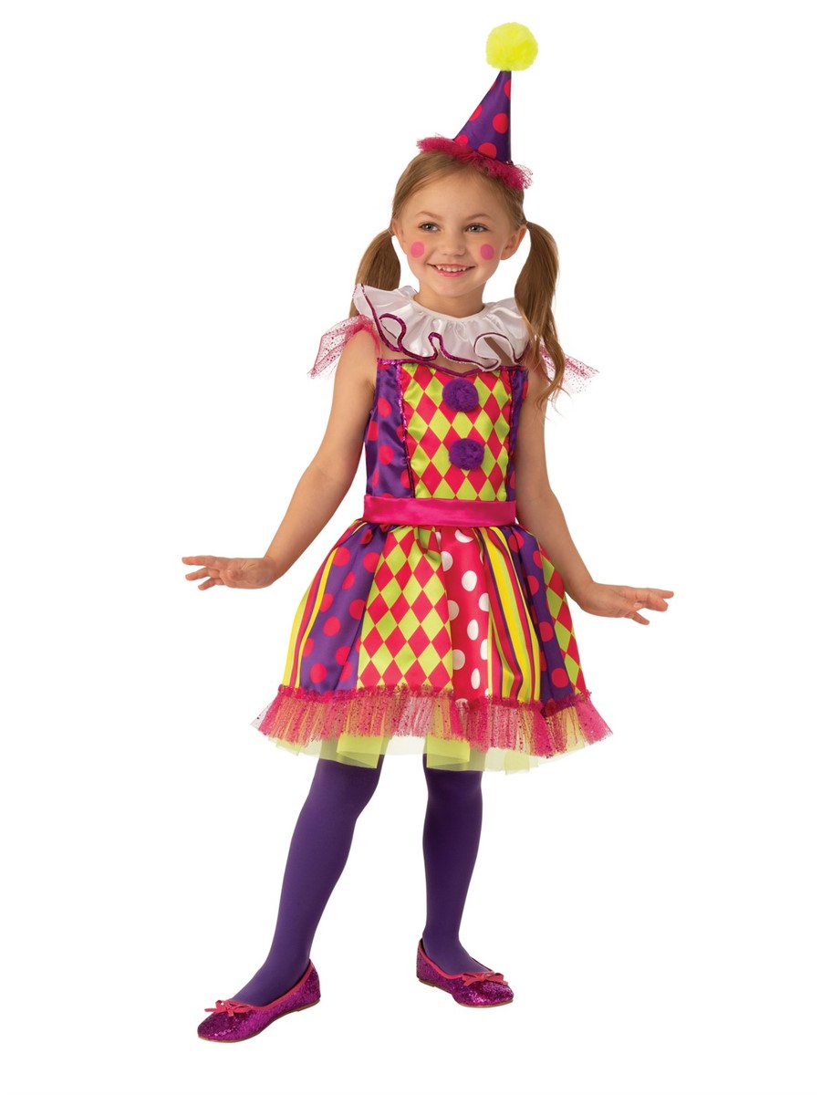 Bright Clown Child Costume