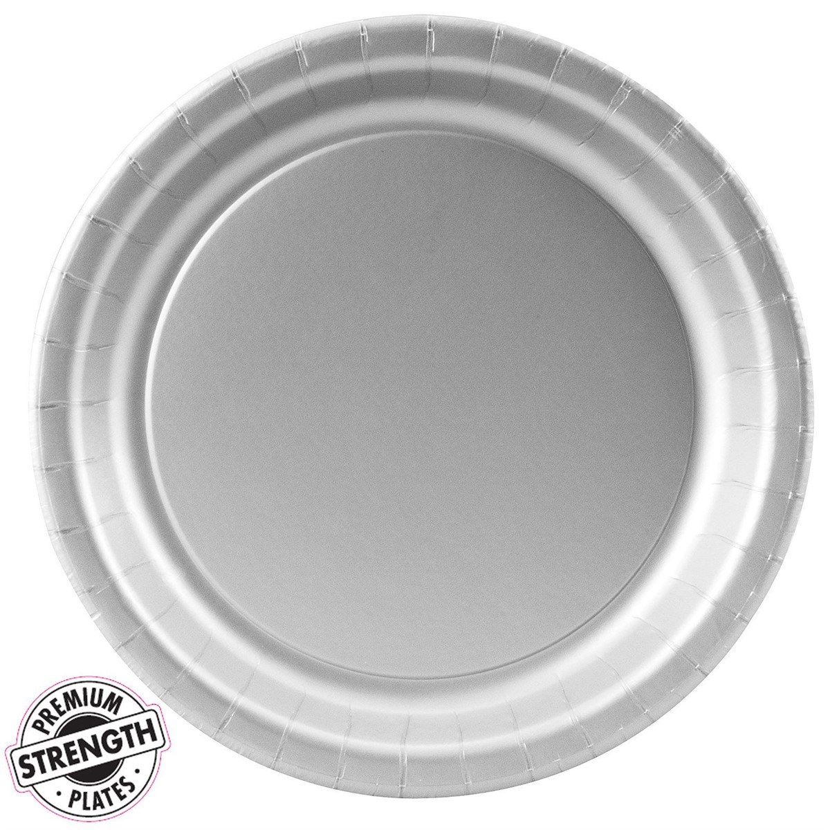 Shimmering Silver (Silver) Paper Dinner Plates