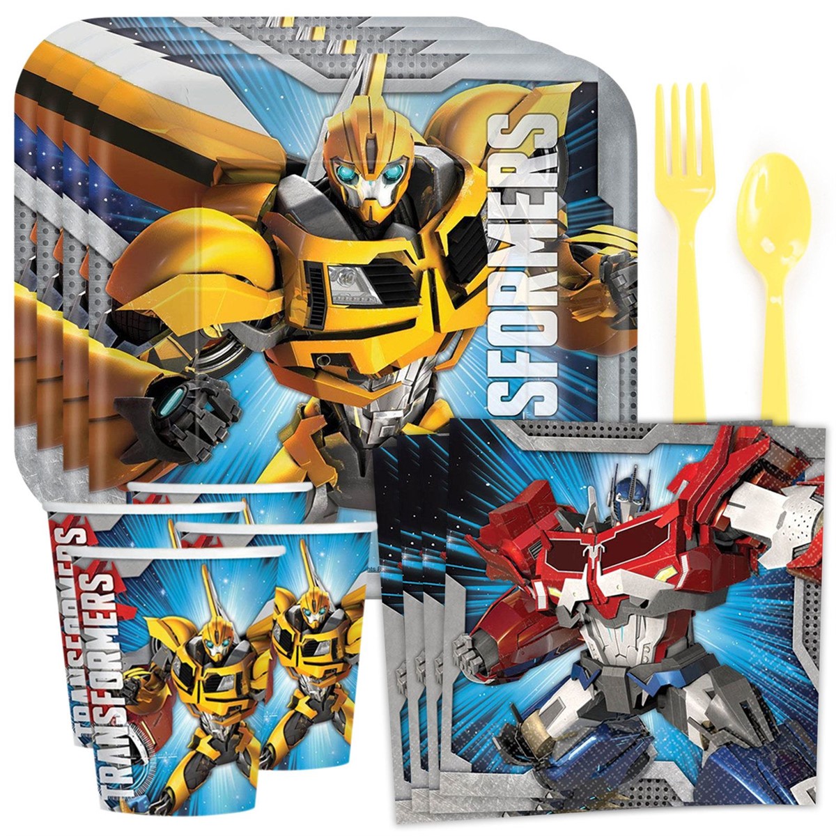 Transformers Party Standard Tableware Kit (Serves