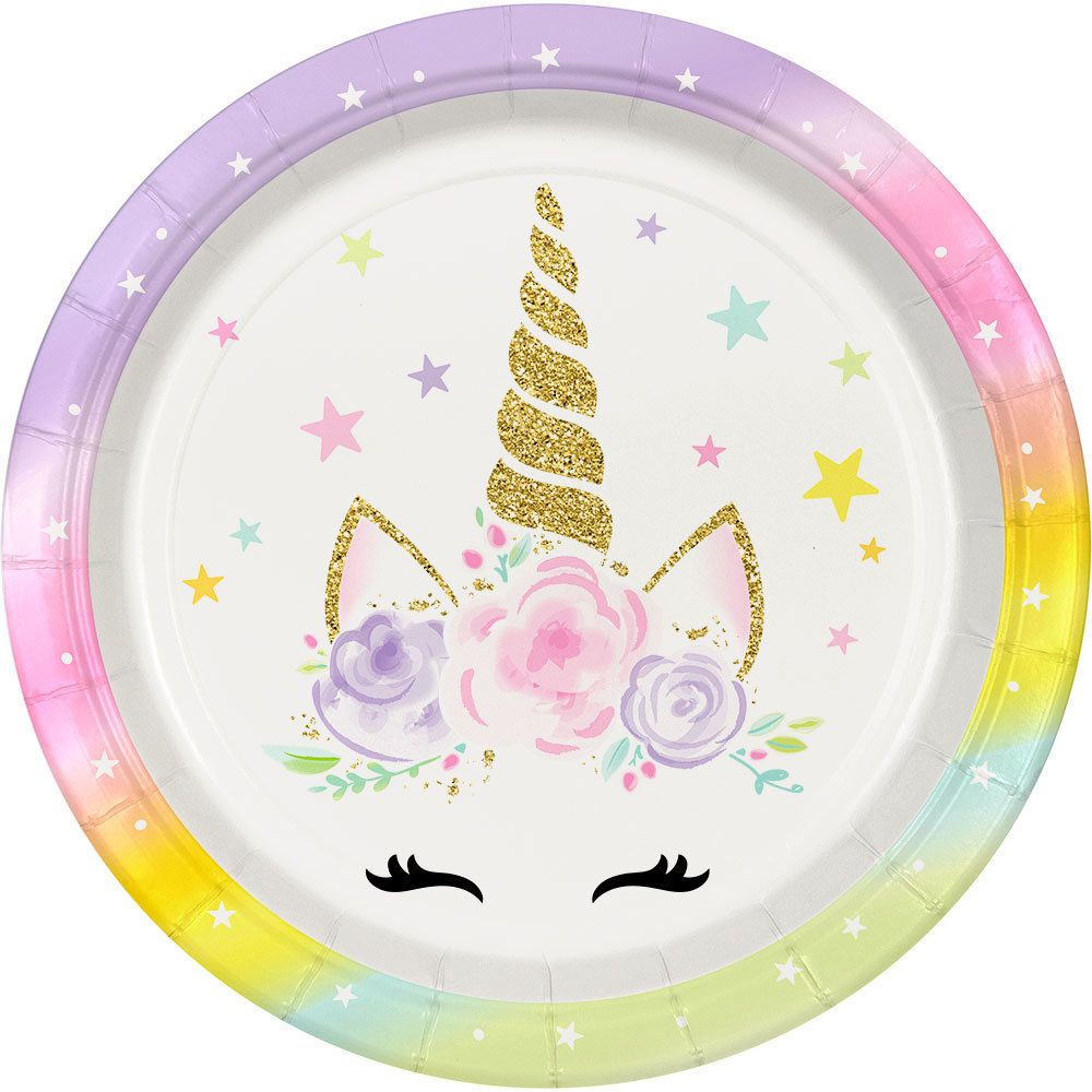 Dreamy Unicorn 9" Lunch Plates