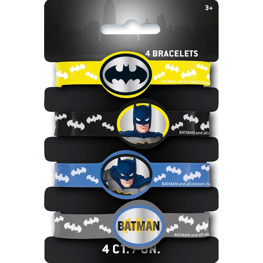 Batman Stretch Bracelets (4 Pack)