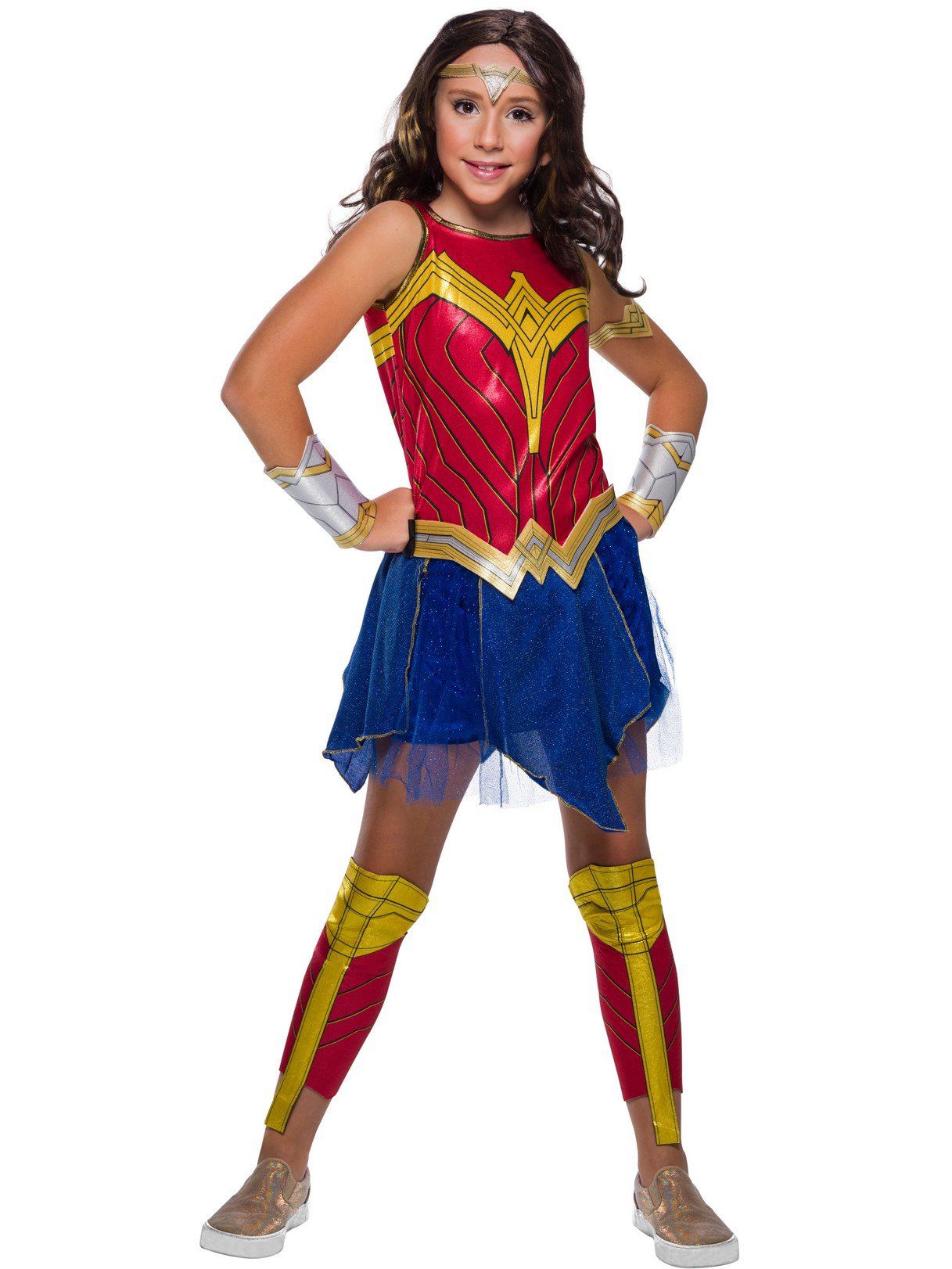 WW2 Movie Wonder Woman Deluxe Child Costume - PartyBell.com