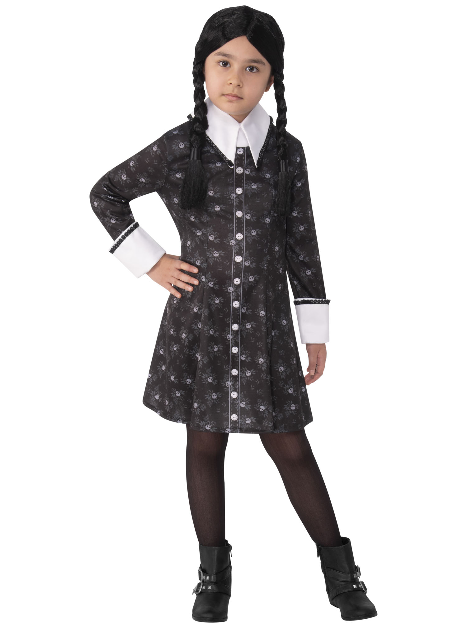 The Addams Family: Wednesday Addams Child Costume - PartyBell.com