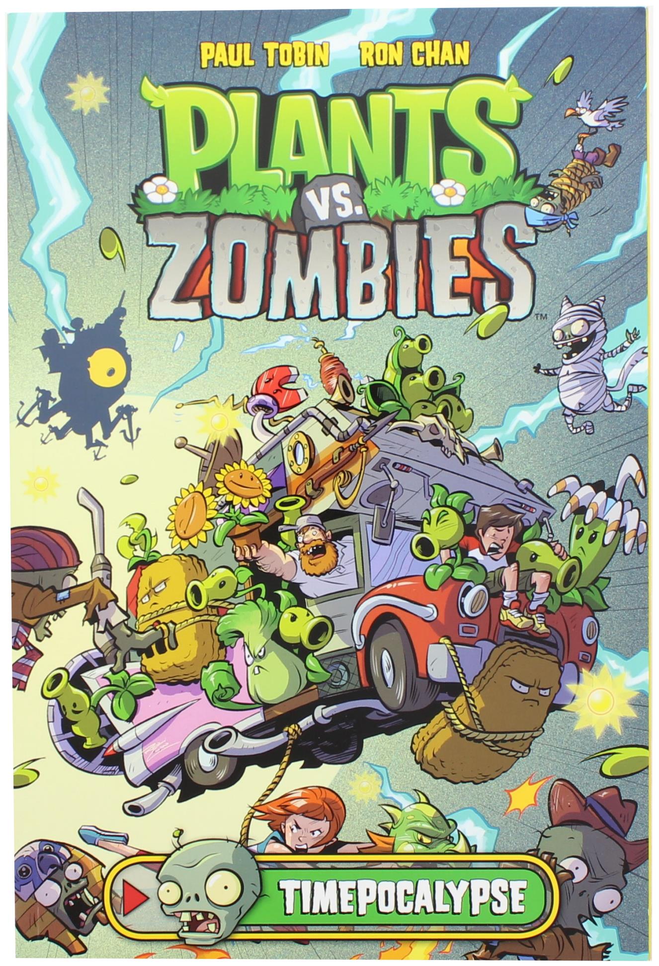 Plants Vs Zombies Tomb Raiser Zombie & Bloomerang 3 Action