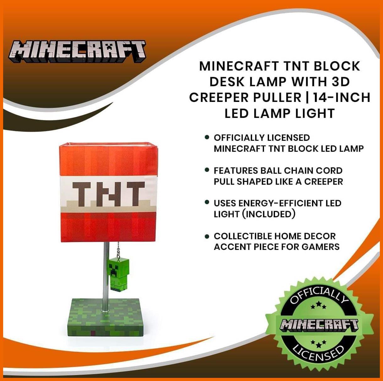 Minecraft Redstone Torch LED Lamp - 12 inch