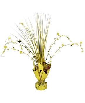 Gold 12 in. Foil Spray Centerpiece