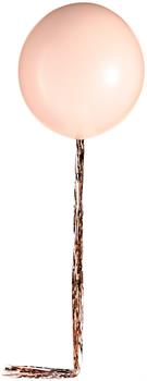 24 in. Latex Balloon with Rose Gold Tinsel Tail