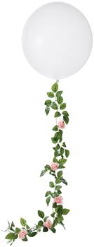 24 in. Latex Balloon with Pink Floral Tail