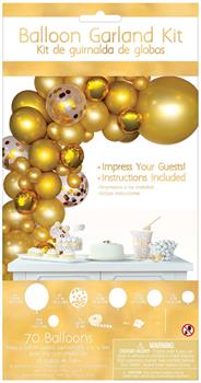 Gold Balloon Garland Kit