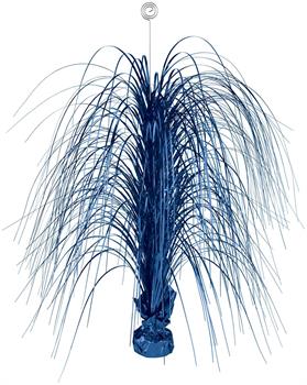 Bright Royal Blue 28 in. Foil Spray Centerpiece