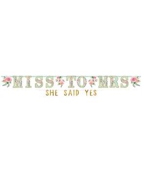 Mint To Be Bridal Shower Jumbo Letter Banner Kit