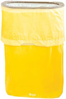 Yellow Sunshine Pop-Up Trash Fling Bin