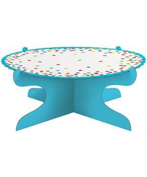 Rainbow Dots Cardboard Cake Stand