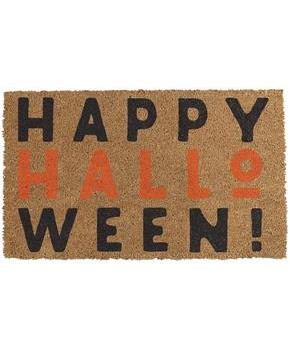 Happy Halloween 17.75 in. x 29.5 in. Coir Doormat