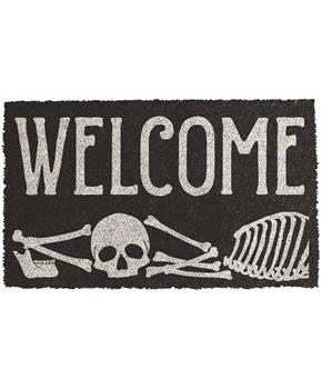 Skeleton Welcome 17.75 in. x 29.5 in. Coir Doormat