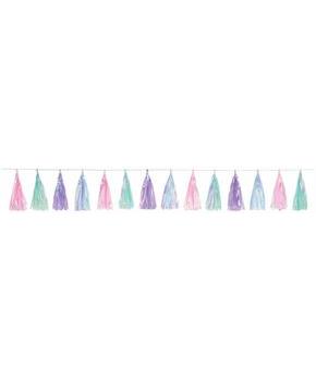 Opalescent Tassel Garland