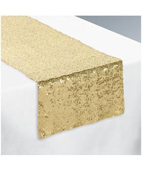 Gold Sequin Table Runner